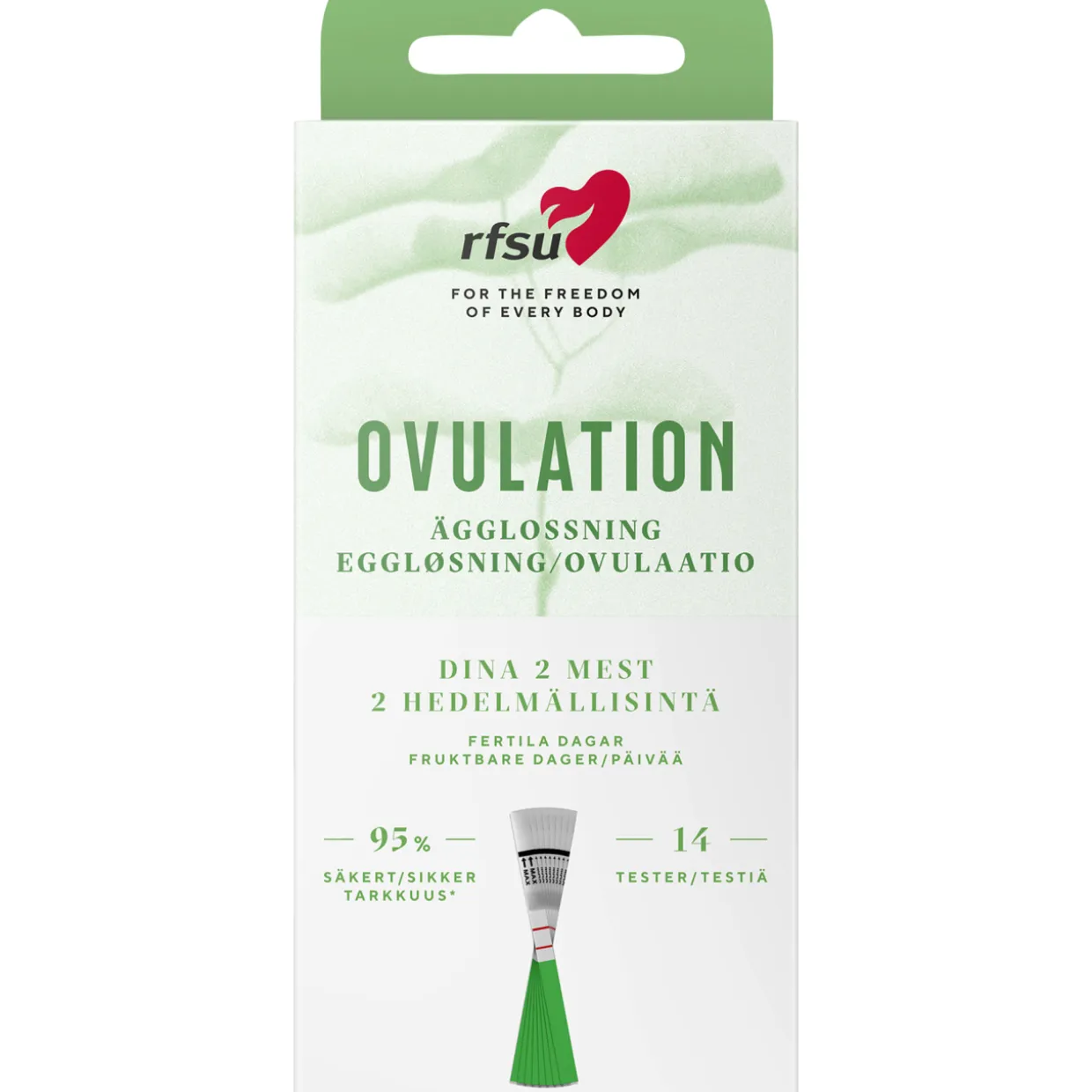 Ovulaatiotestiliuskat RFSU 14 kpl