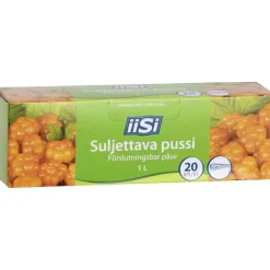 Pakastuspussi 1 l tupla suljettava 20 kpl