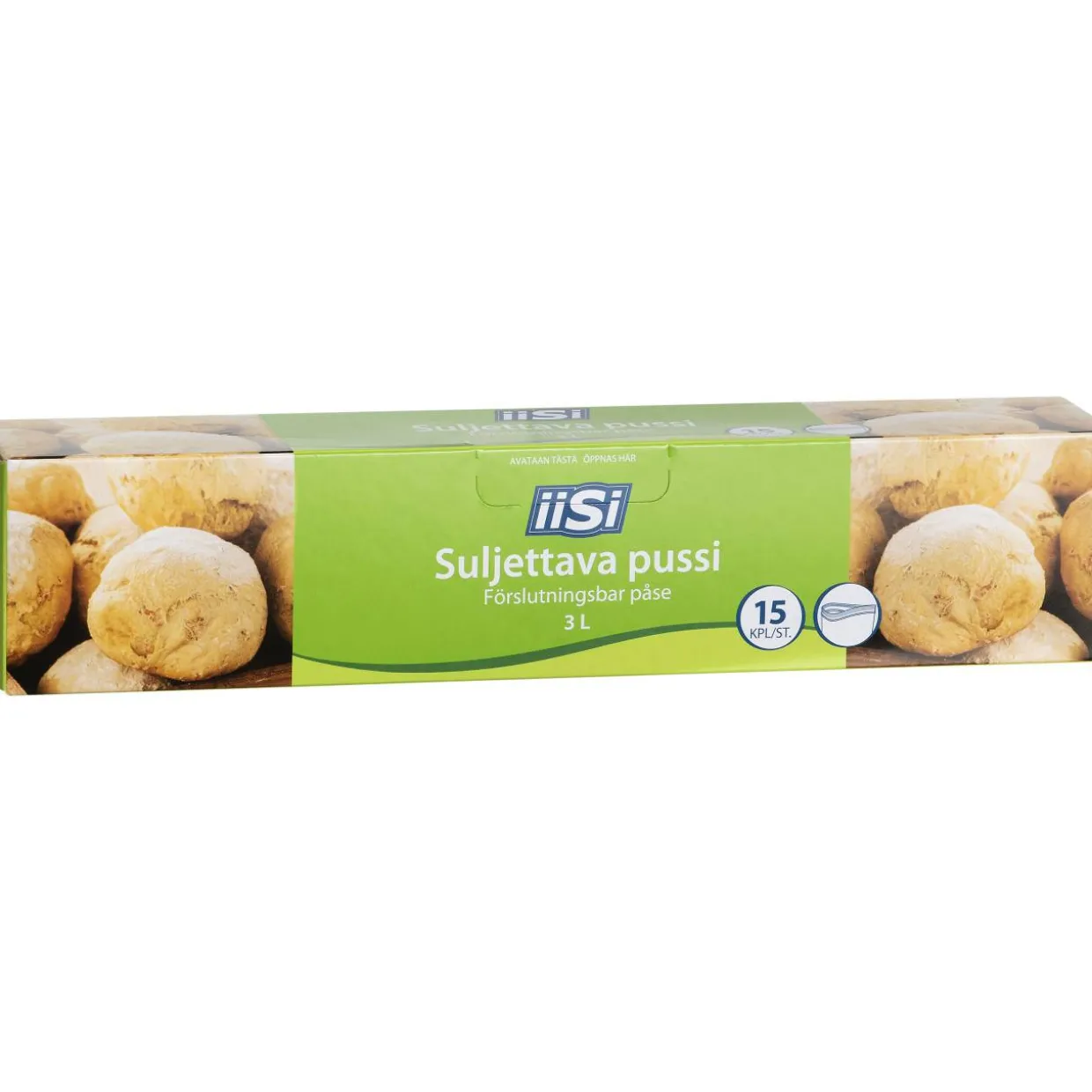 Pakastuspussi 3 l tupla suljettava 15 kpl