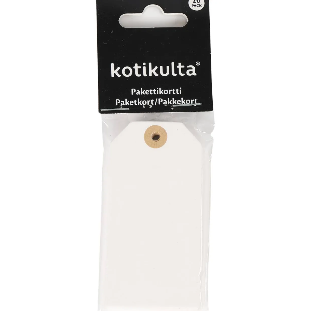 Pakettikortti Kotikulta 20 kpl valkoinen