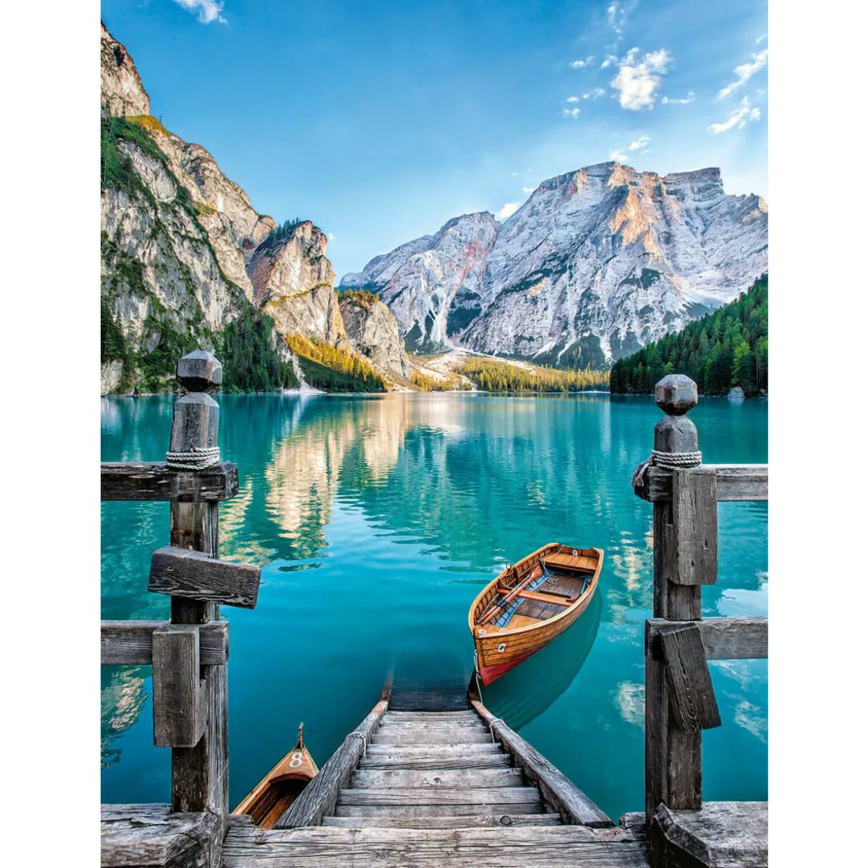 Palapeli Clementoni 500 palaa Braies Lake