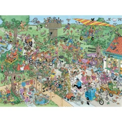 Palapeli Jumbo 1000 palaa Jan van Haasteren Big Garden Birdwatch