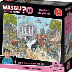 Palapeli Jumbo 950 palaa Wasgij Destiny 12 Market Mayhem