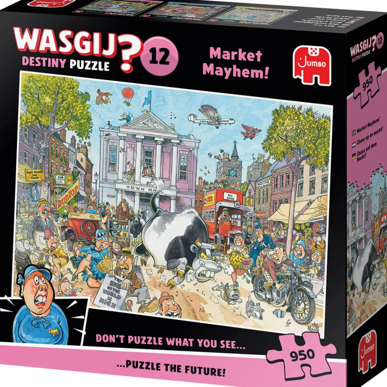 Palapeli Jumbo 950 palaa Wasgij Destiny 12 Market Mayhem
