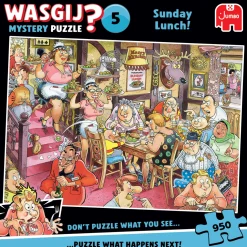 Palapeli Jumbo 950 palaa Wasgij Mystery 5​ Sunday Lunch!​