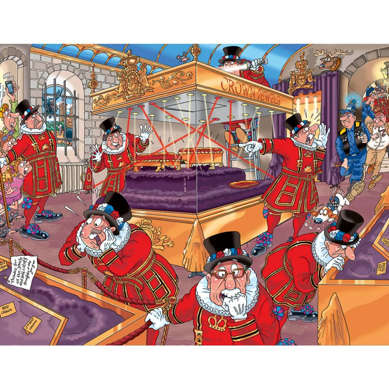 Palapeli Jumbo 950 palaa Wasgij Mystery 12 The Unusual Suspects!