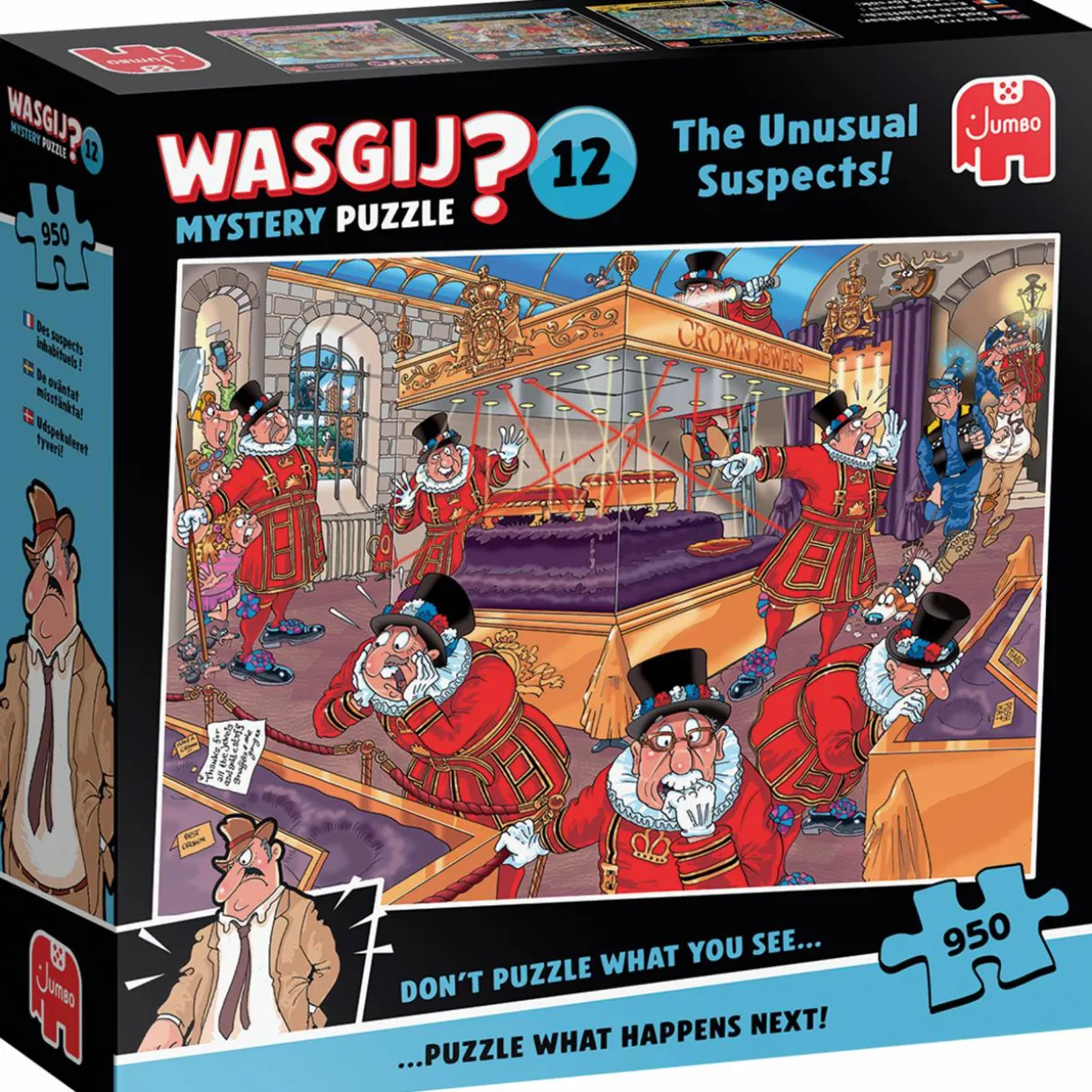 Palapeli Jumbo 950 palaa Wasgij Mystery 12 The Unusual Suspects!