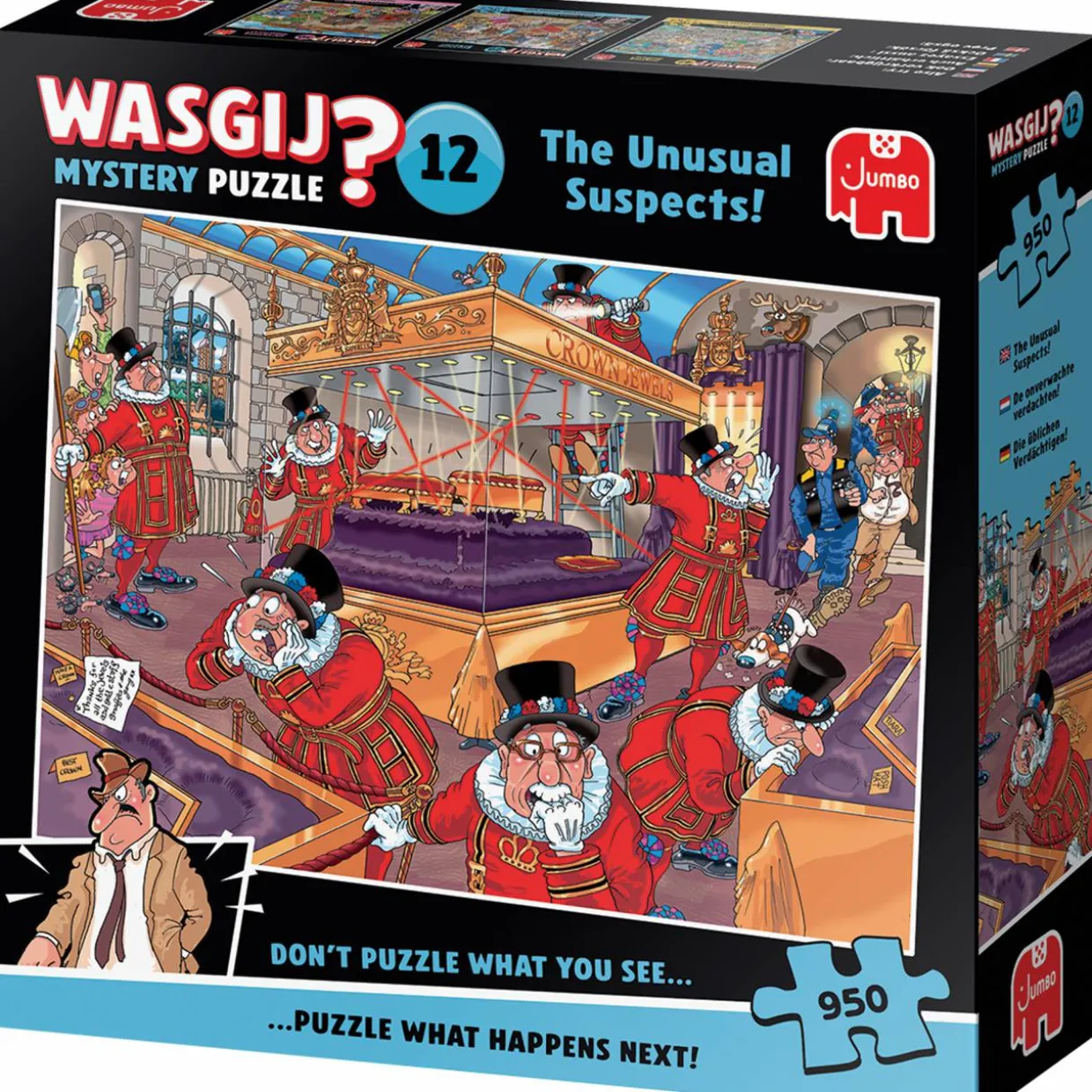 Palapeli Jumbo 950 palaa Wasgij Mystery 12 The Unusual Suspects!