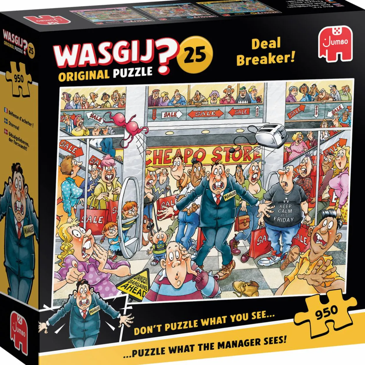 Palapeli Jumbo 950 palaa Wasgij Original 25 Deal Breaker!