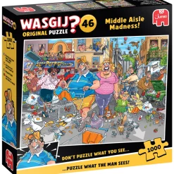 Palapeli Jumbo 1000 palaa Wasgij Original 46 Middle Aisle Madness!