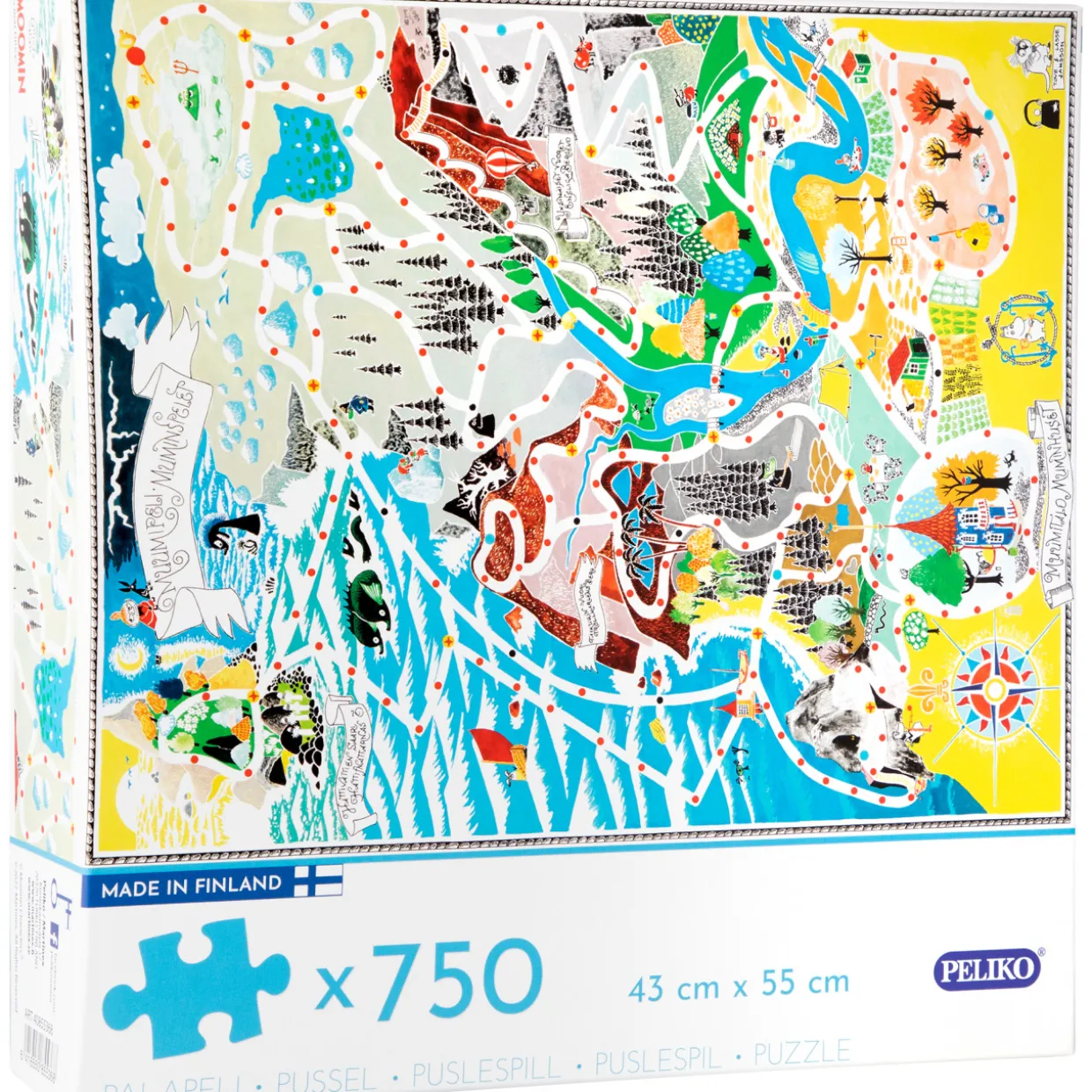 Palapeli 750 palaa Muumipeli