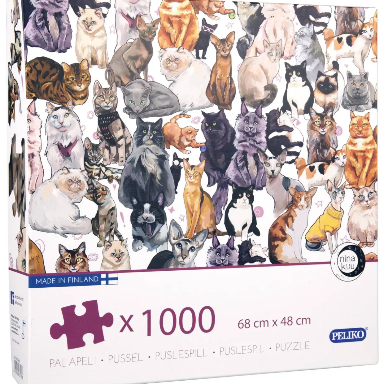 Palapeli Peliko 1000 palaa kissat