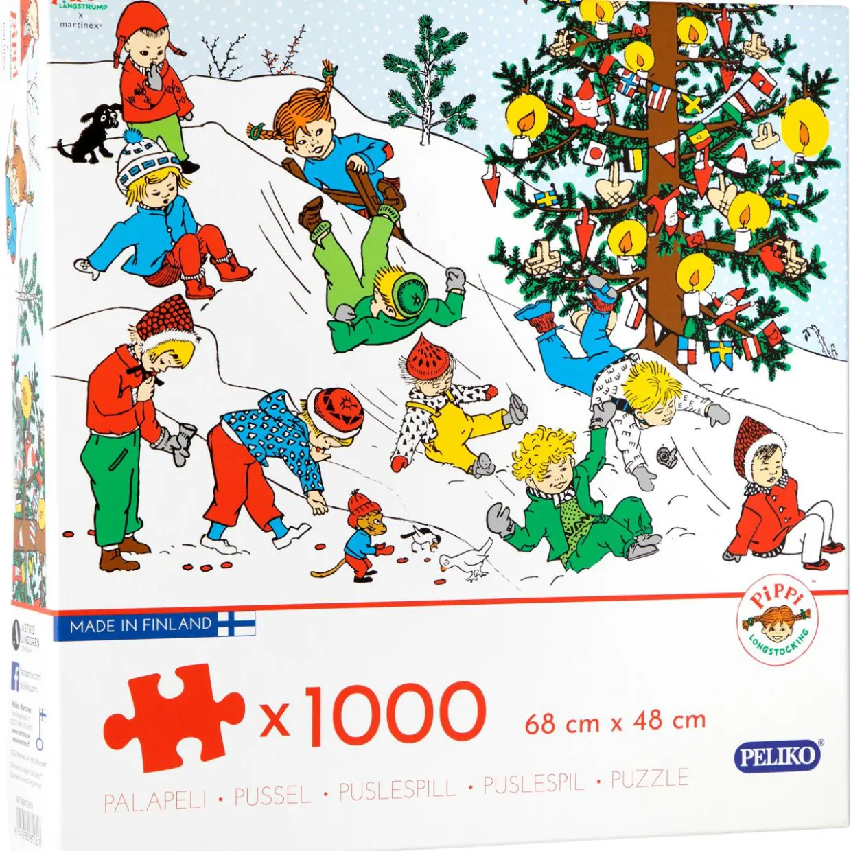 Palapeli Peliko Peppi Pitkätossu 1000 palaa