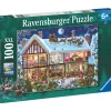 Palapeli Ravensburger Christmas At Home 100 palaa