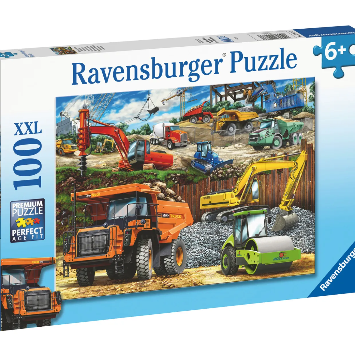 Palapeli Ravensburger Construction Vehicles 100 palaa