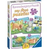 Palapeli Ravensburger Cute Pets 2/4/6/8 palaa