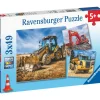 Palapeli Ravensburger Digger At Work 3x49 palaa