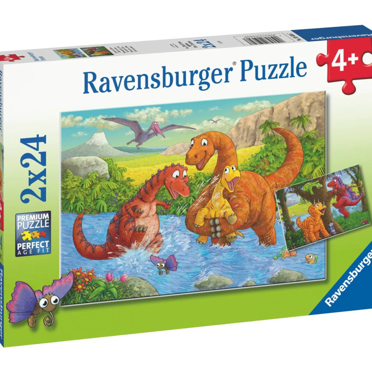 Palapeli Ravensburger Dinosaurs At Play 2x24 palaa