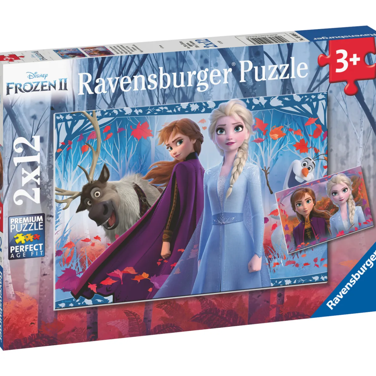 Palapeli Ravensburger Frozen 2 Journey Into The Unknown 2x12 palaa