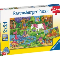 Palapeli Ravensburger Magical Forest 2x24 palaa