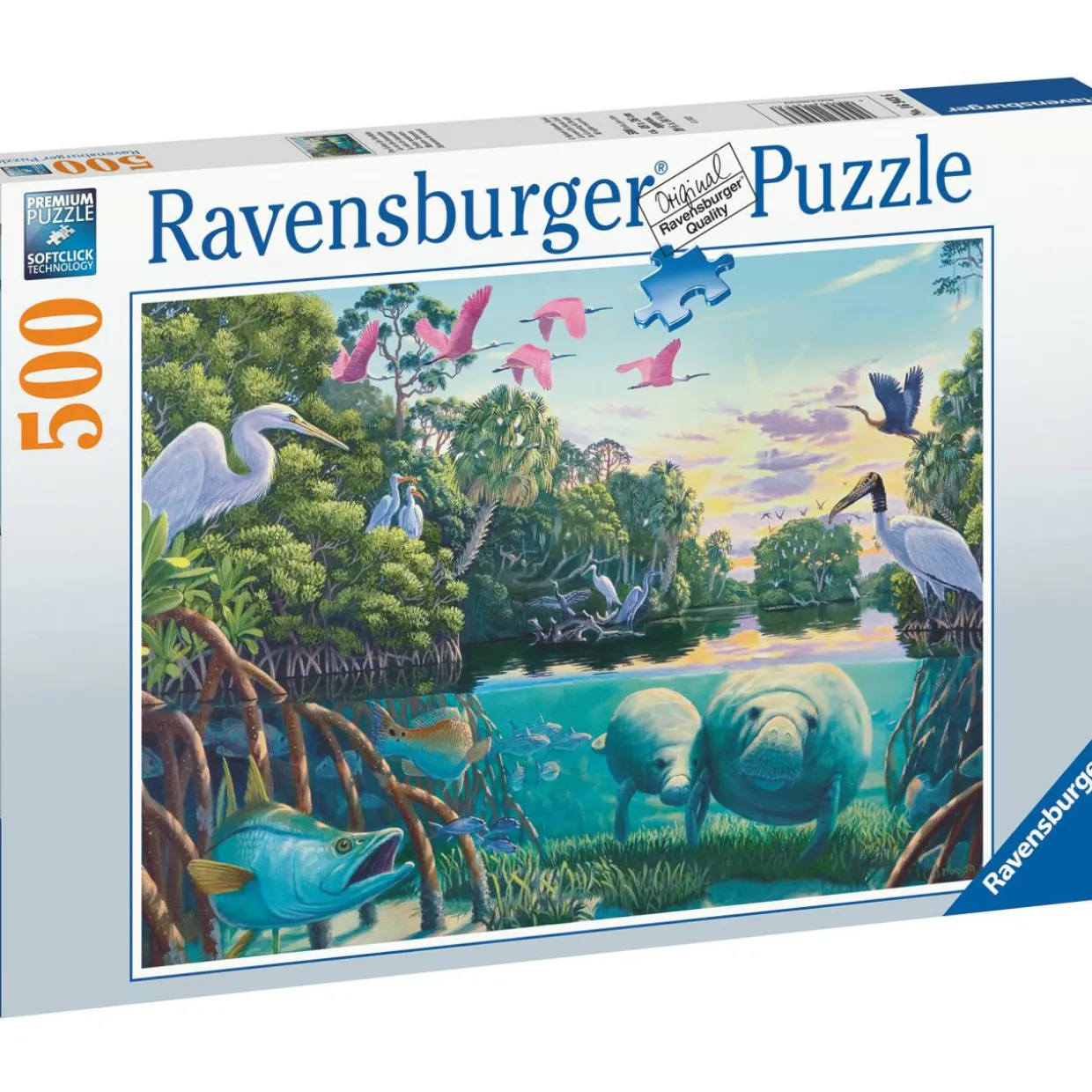 Palapeli Ravensburger Manatee Moments 500 palaa