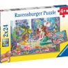 Palapeli Ravensburger Mermaid Tea Party 2x24 palaa