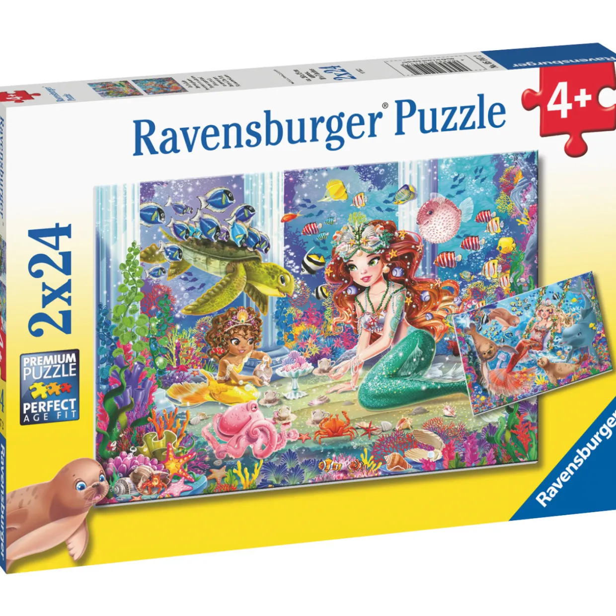 Palapeli Ravensburger Mermaid Tea Party 2x24 palaa