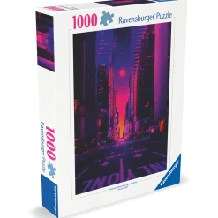 Palapeli Ravensburger 1000 palaa New York In Neon