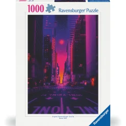 Palapeli Ravensburger 1000 palaa New York In Neon