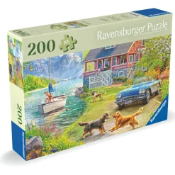 Palapeli Ravensburger 200 palaa Summer Lake House