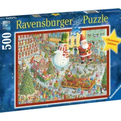 Palapeli Ravensburger 500 palaa Here Comes Christmas