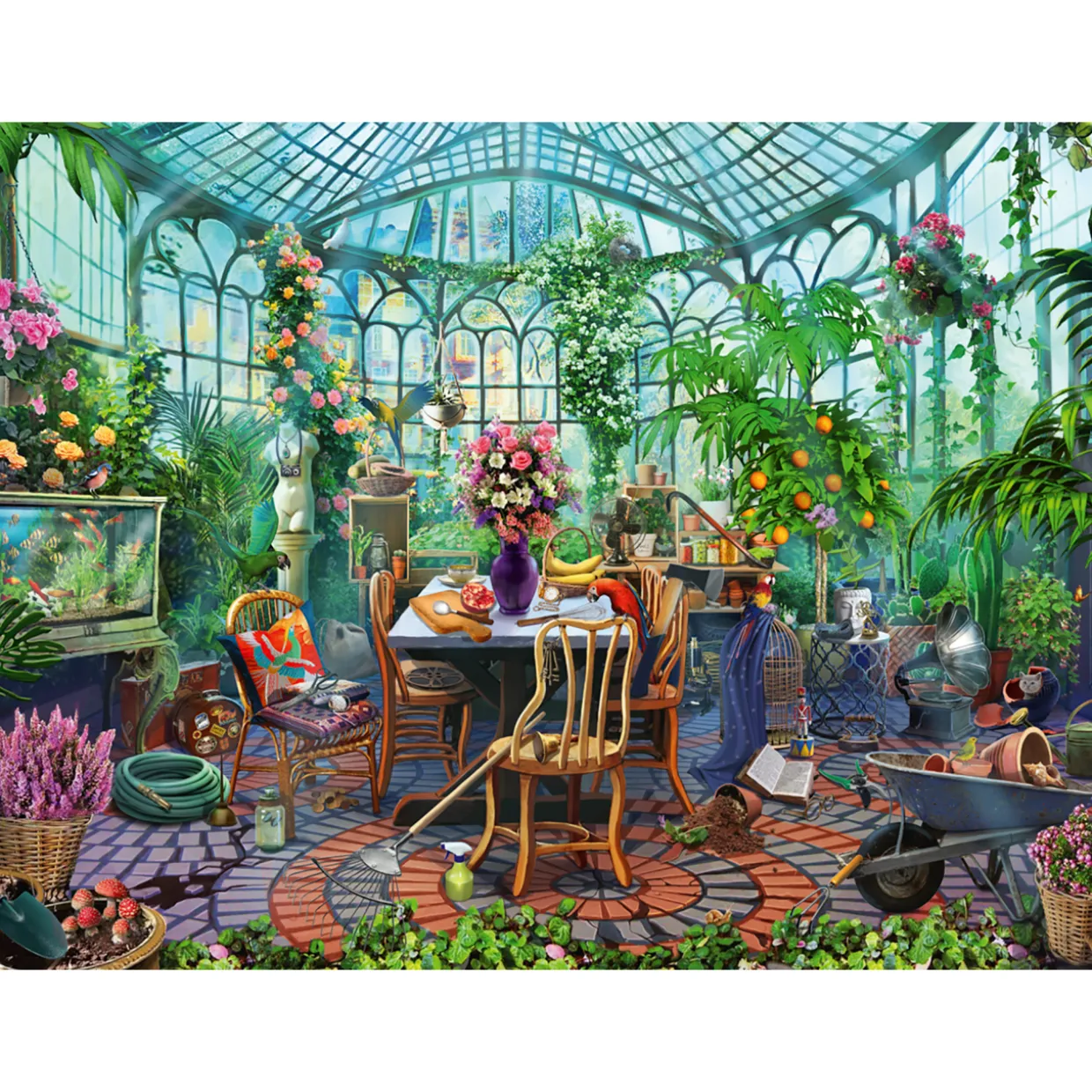 Palapeli Ravensburger 1000 palaa Cozy Cabin