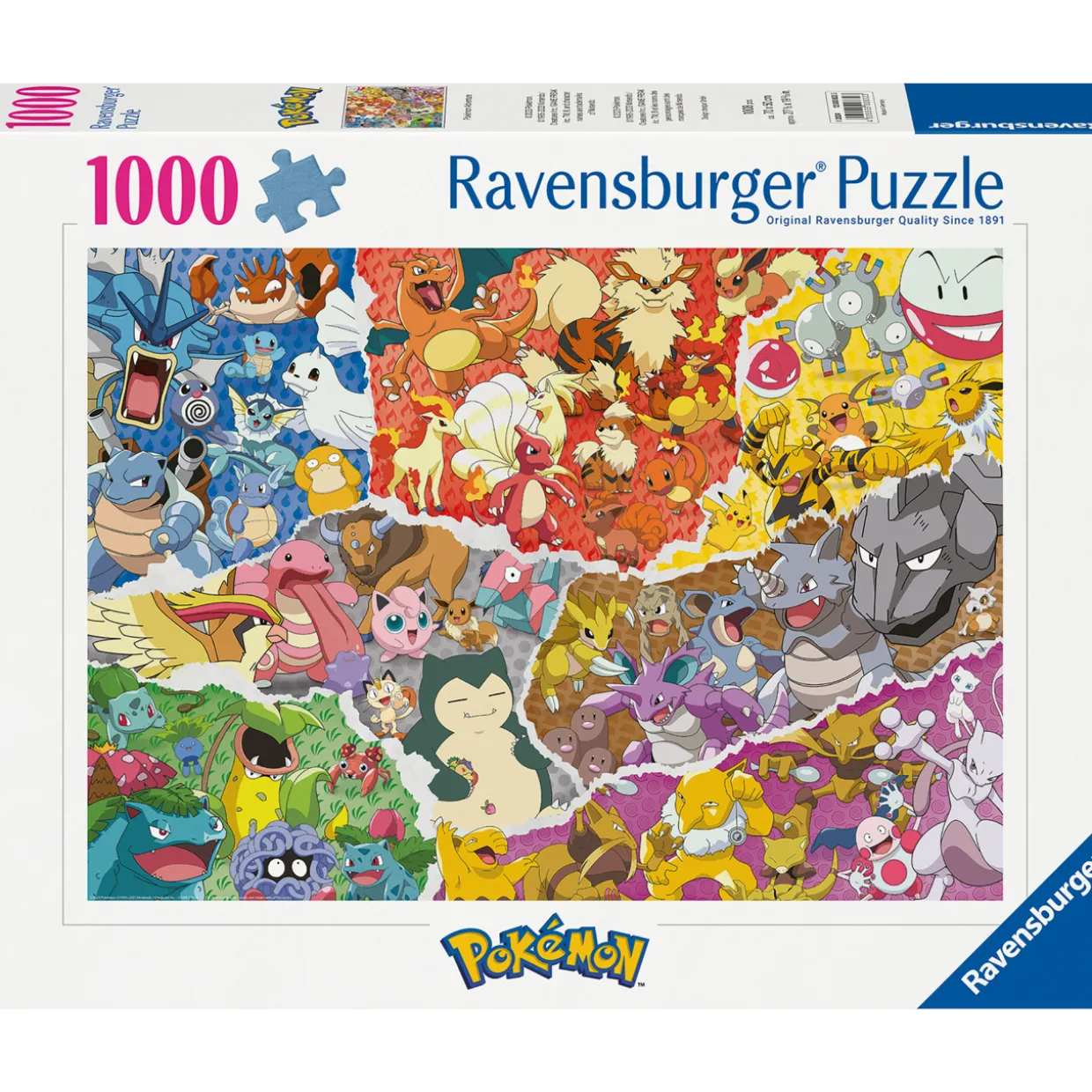 Palapeli Ravensburger 1000 palaa Pokémon Adventure