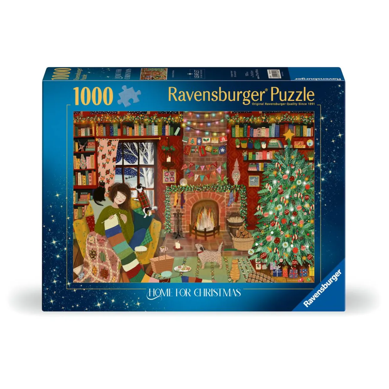 Palapeli Ravensburger 1000 palaa Home for Christmas