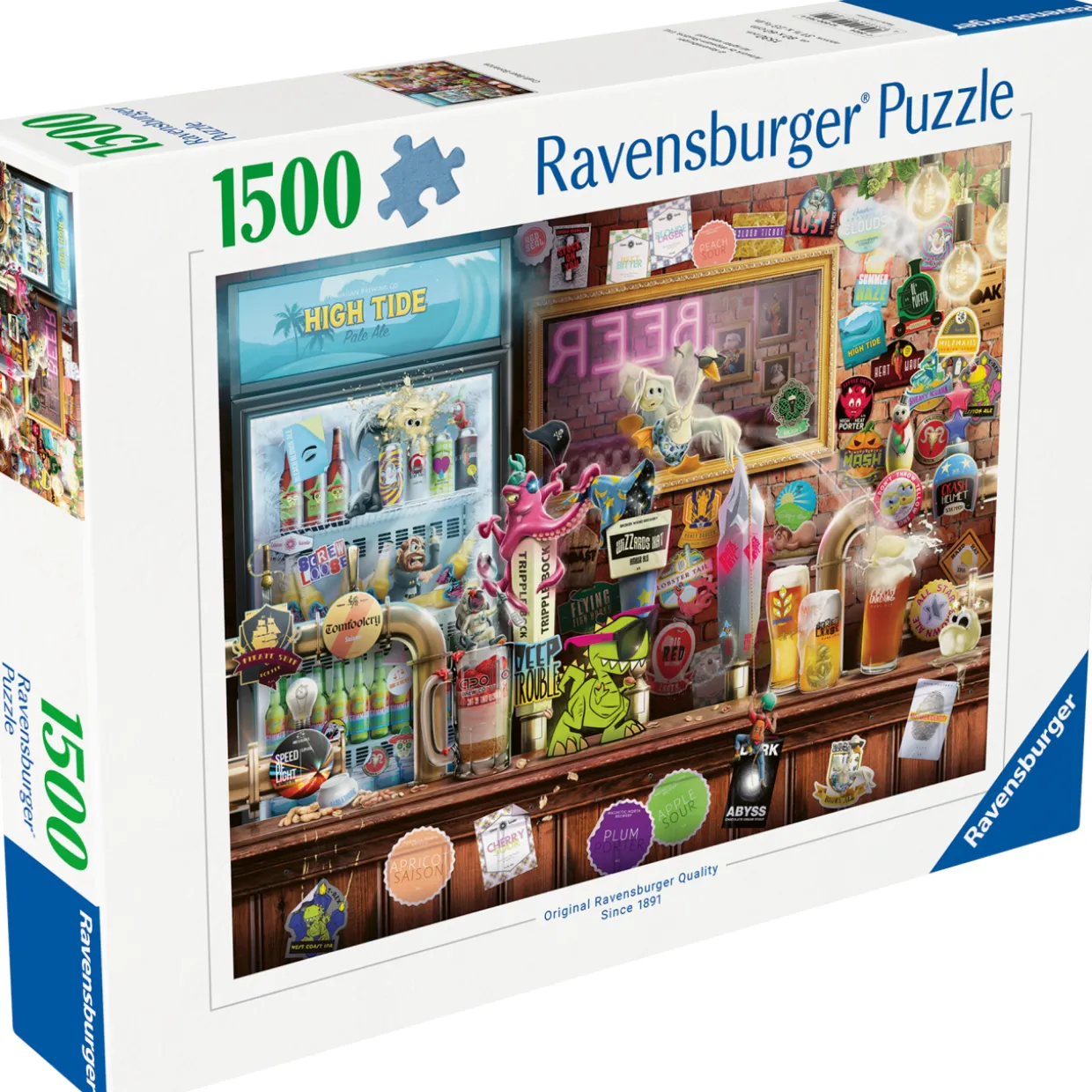 Palapeli Ravensburger 1500 palaa Craft Beer Bonanza