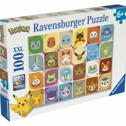 Palapeli Ravensburger 100 palaa XXL Pokémon Multicharacter