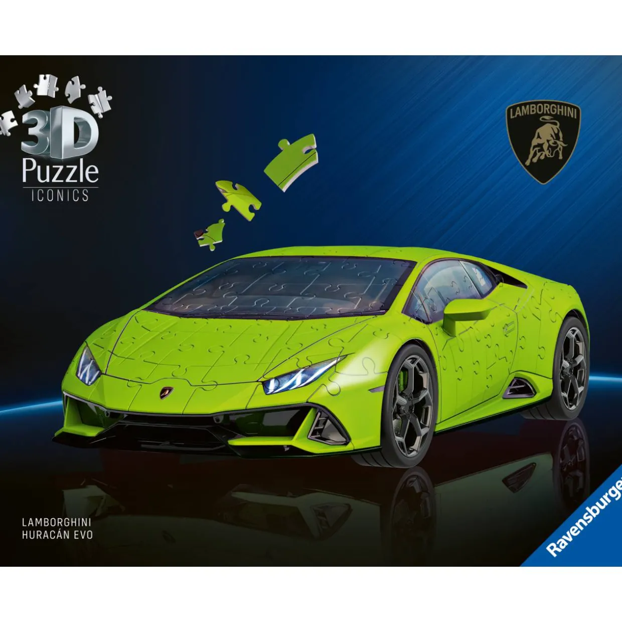 Palapeli Ravensburger 108 palaa Iconics Lamborghini Huracán EVO-Verde