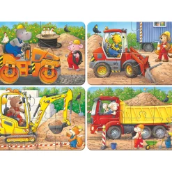 Palapeli Ravensburger 2/4/6/8 palaa Construction Site Animals