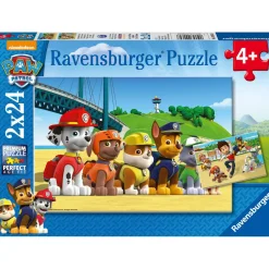 Palapeli Ravensburger Paw Patrol Heroic Dogs 2x24 palaa