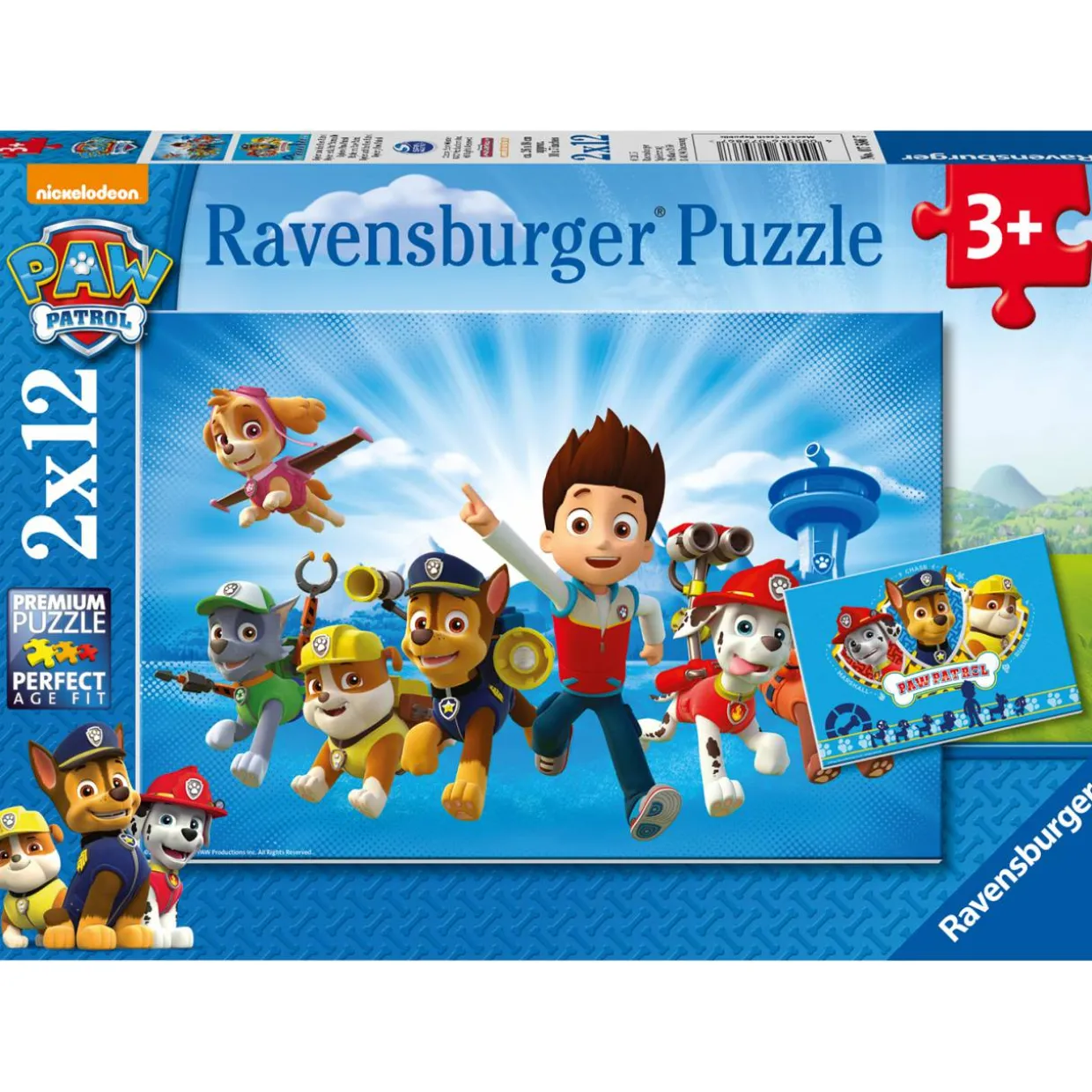 Palapeli Ravensburger Paw Patrol 2x12 palaa