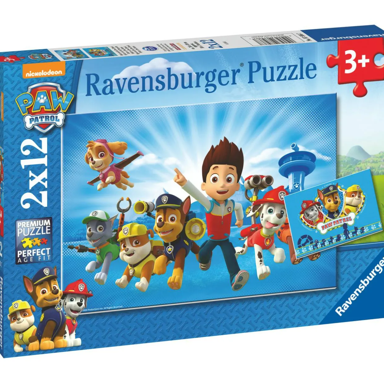 Palapeli Ravensburger Paw Patrol 2x12 palaa