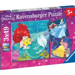 Palapeli Ravensburger Princesses Adventure 3x49 palaa