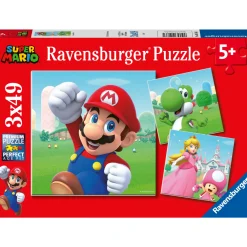 Palapeli Ravensburger Super Mario 3x49 palaa