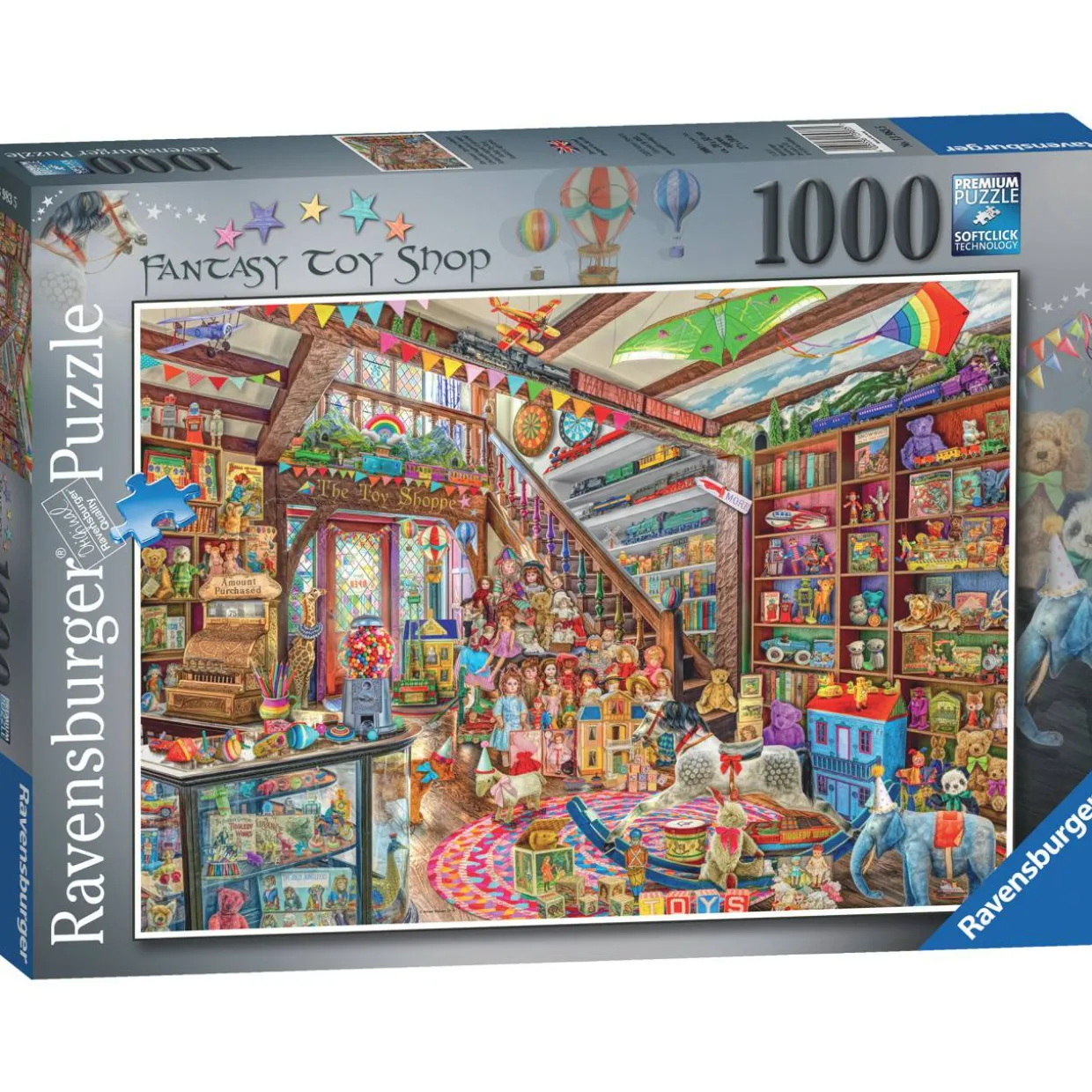 Palapeli Ravensburger The Fantasy Toy Shop 1000 palaa