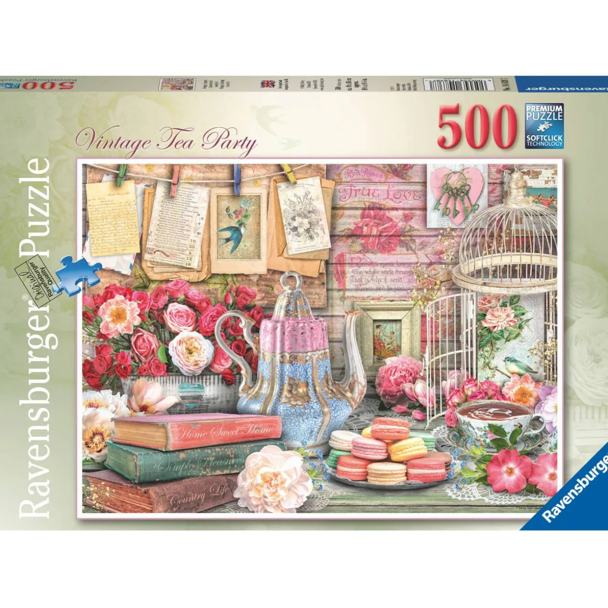 Palapeli Ravensburger Vintage Tea Party 500 palaa