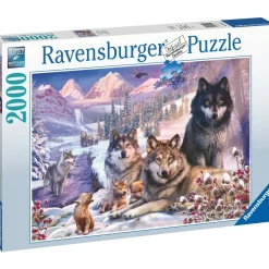 Palapeli Ravensburger Wolves In The Snow 2000 palaa