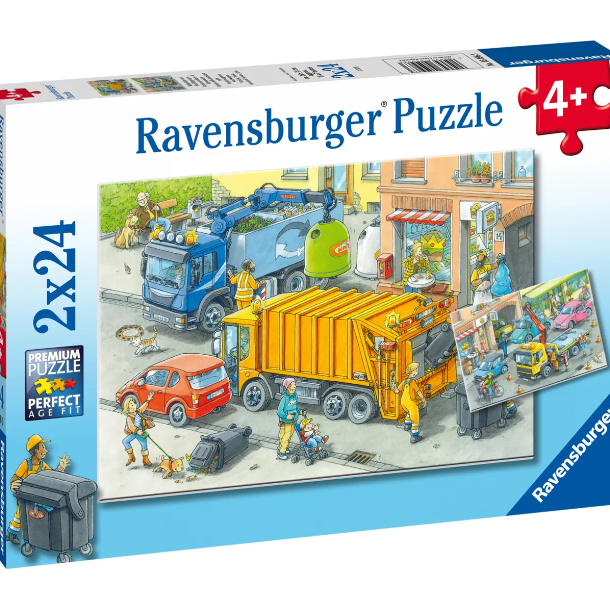 Palapeli Ravensburger Working Trucks 2x24 palaa