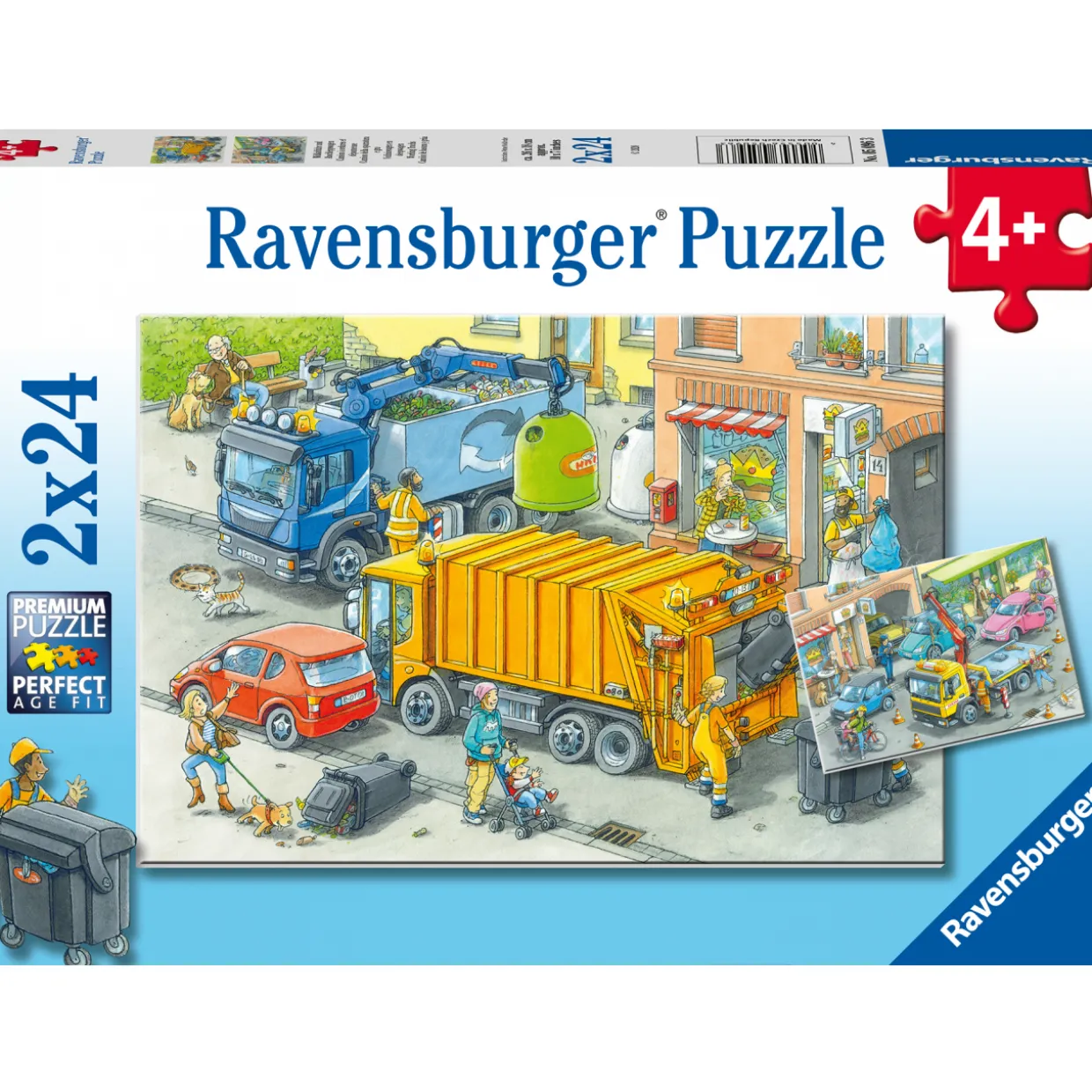 Palapeli Ravensburger Working Trucks 2x24 palaa