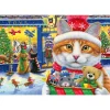 Palapeli Ravensburger 2 x 24 Christmas Kitties