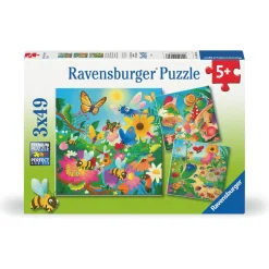 Palapeli Ravensburger 3 x 49 palaa Bugs, Bugs, Bugs